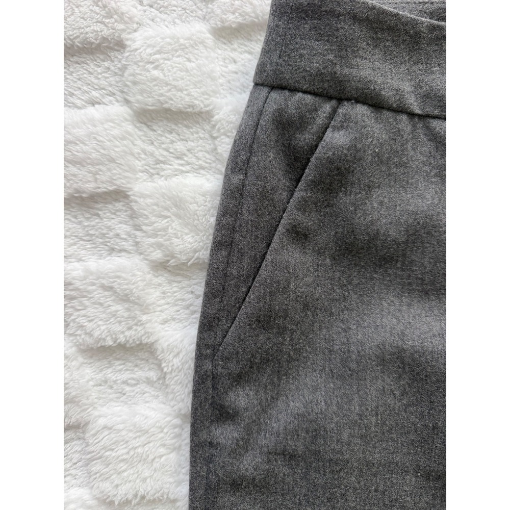 Talbots Petites Gray Wool Blend Side Zip Dress Pants Size 10P Straight Leg -EUC - Picture 7 of 14